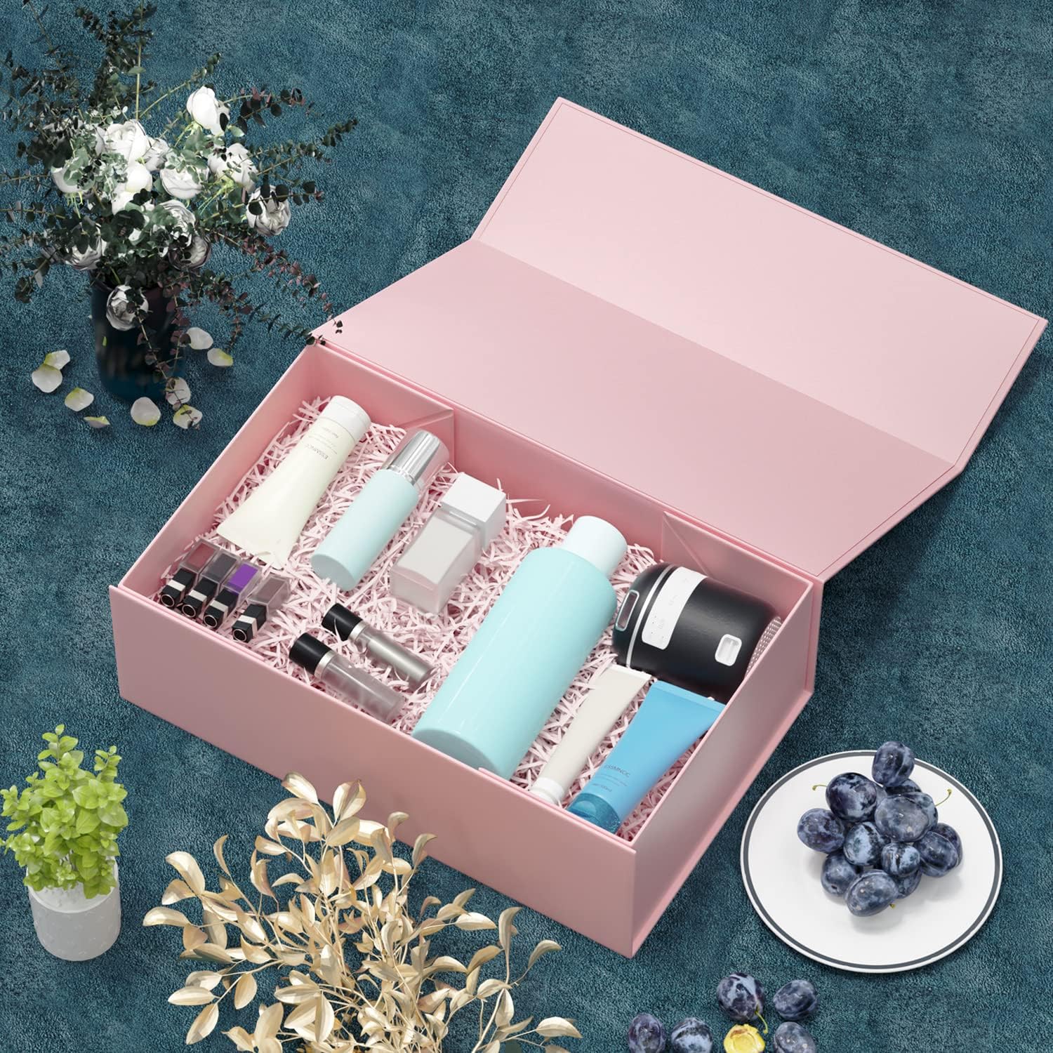 Customizable Logo Magnetic Book Box Candle and Perfume Magnetic Closure Packaging Box