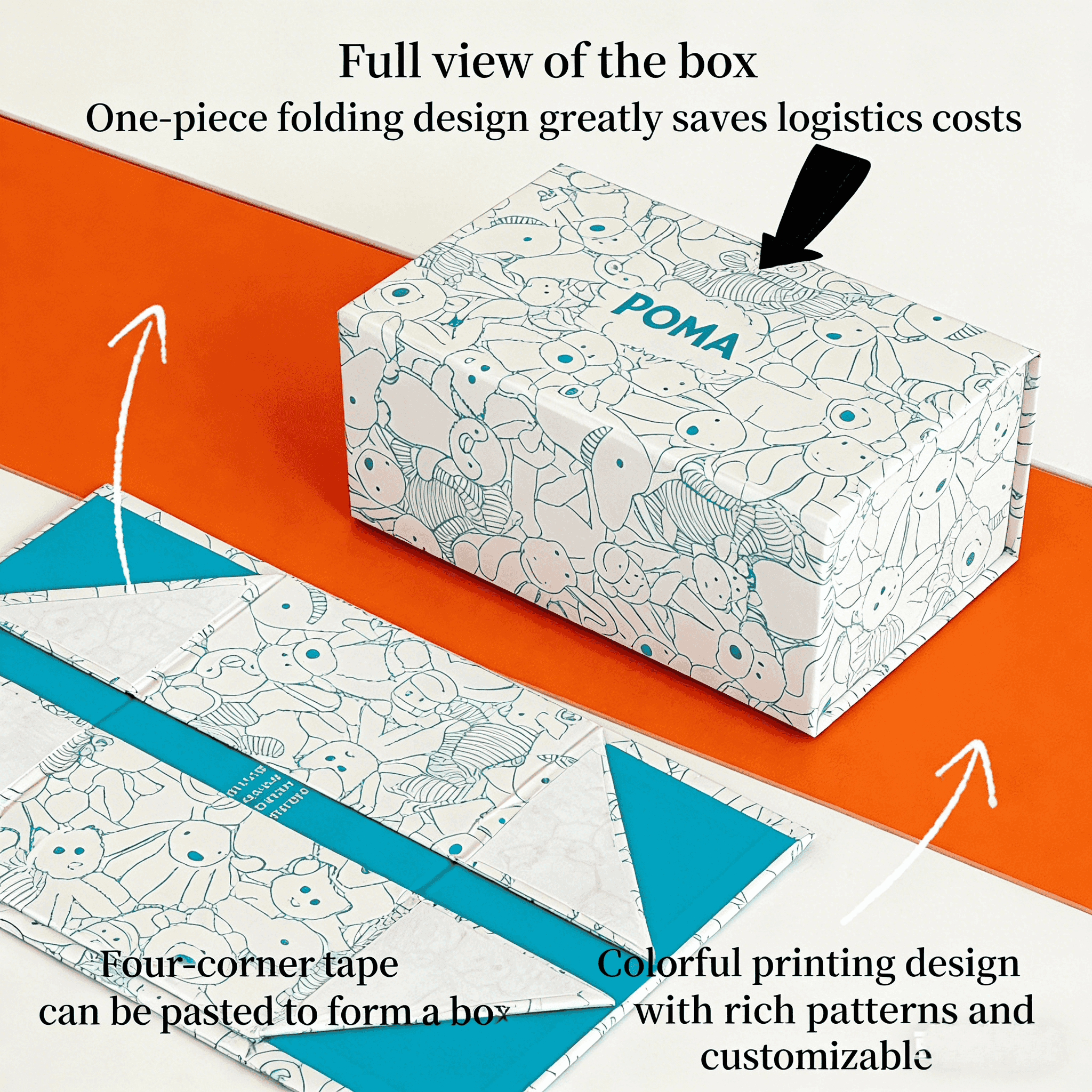 Wholesale Custom logo Green Magnetic Gift Paper Box Recyclable Folding Hard Rigid Packaging Boxes