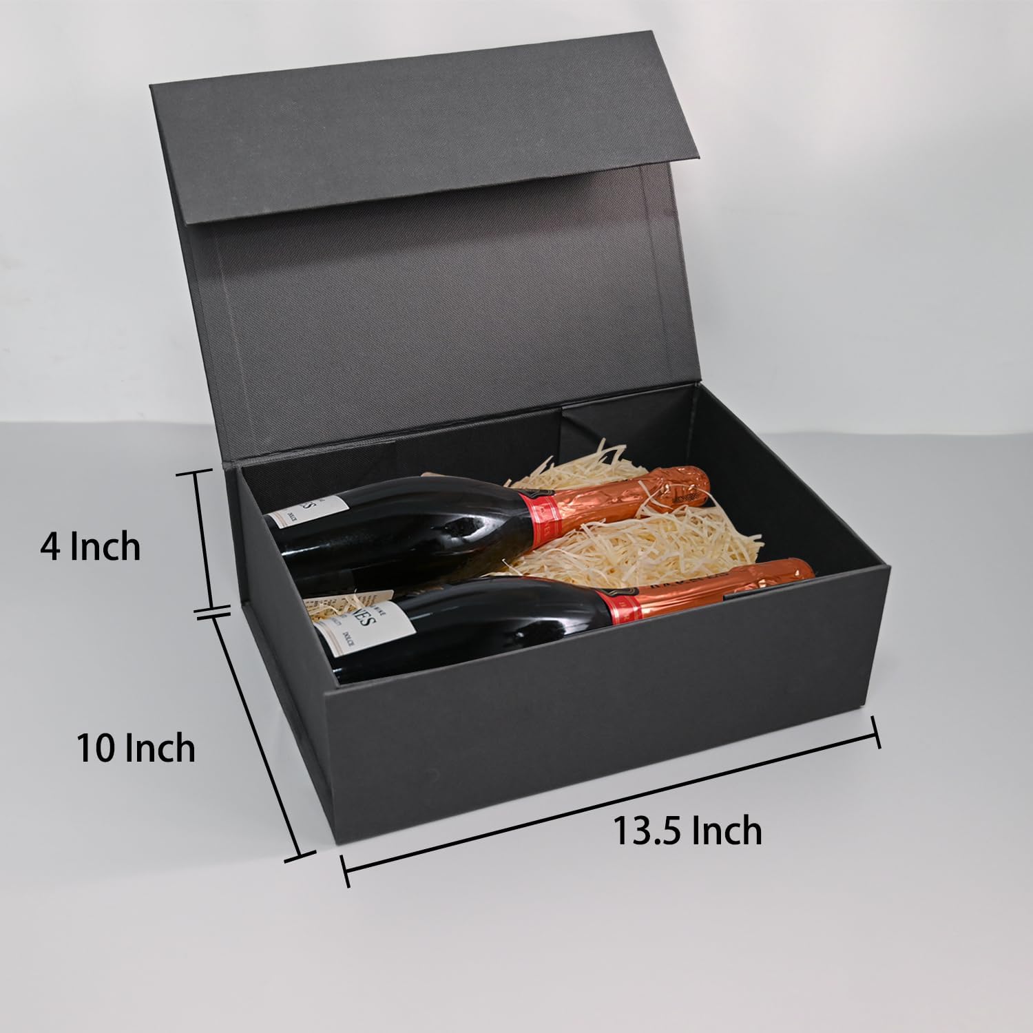 Custom Printing Logo Rigid Cardboard Foldable Paper Folding Packaging Boxes Black Magnetic Gift Box