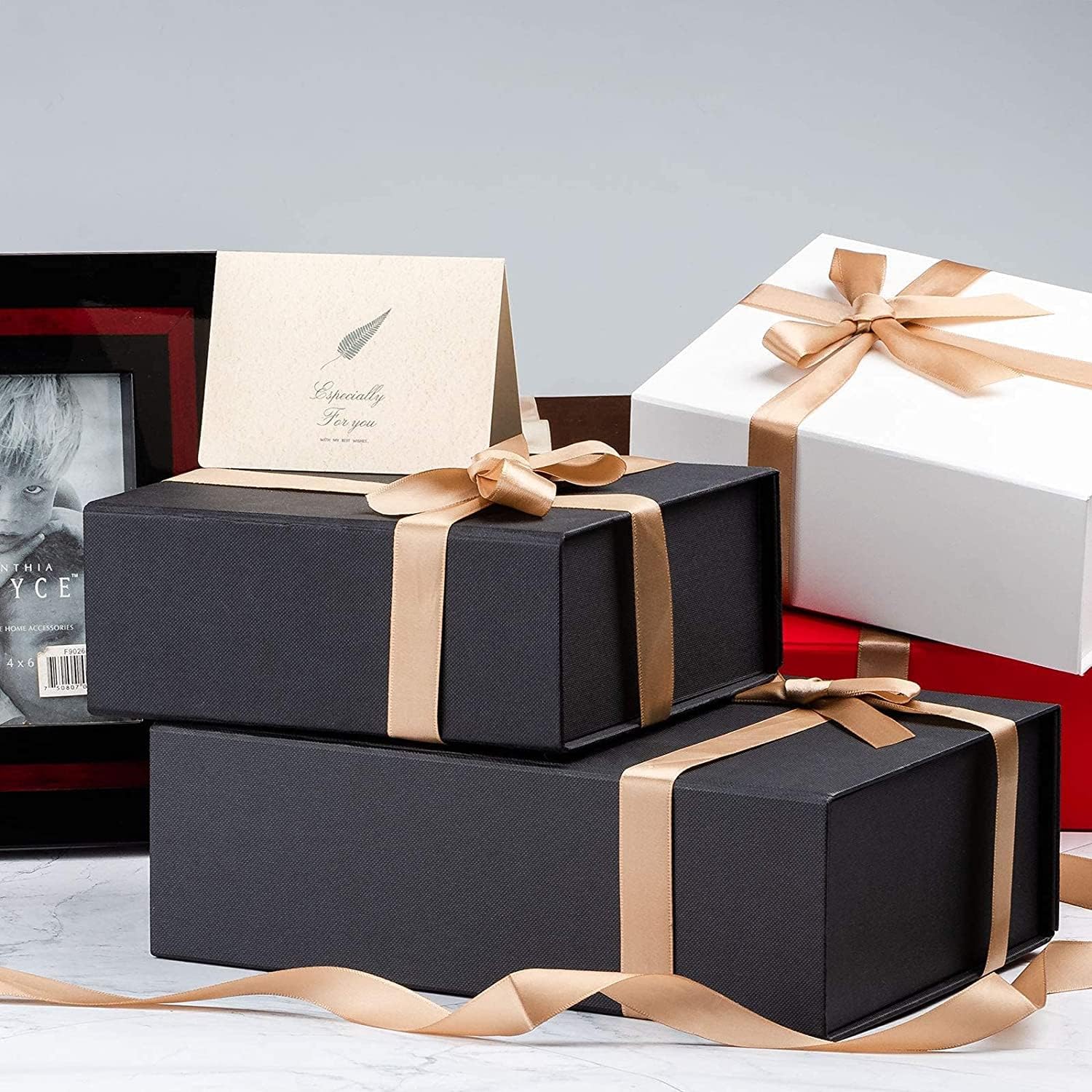 Custom Printing Logo Rigid Cardboard Foldable Paper Folding Packaging Boxes Black Magnetic Gift Box
