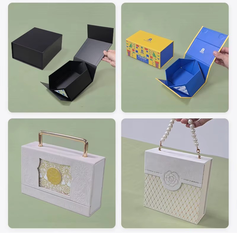 OEM Factory Custom Luxury Jewelry Gift Box Magnetic Rigid Paper Packaging with Pearl Handle