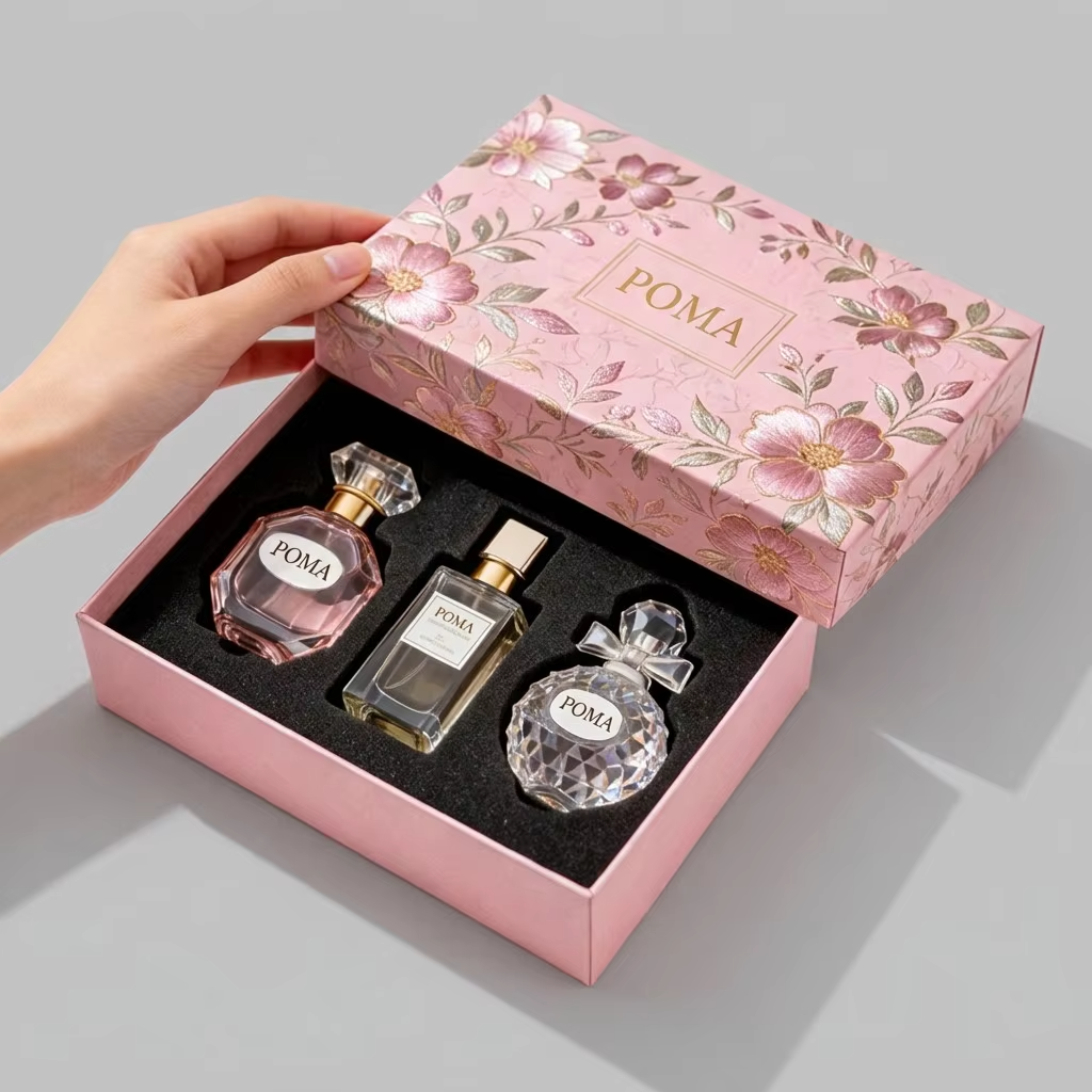 OEM Factory Custom Luxury Perfume Rigid Box Set Lid and Base Gift Packaging for Fragrance Brand