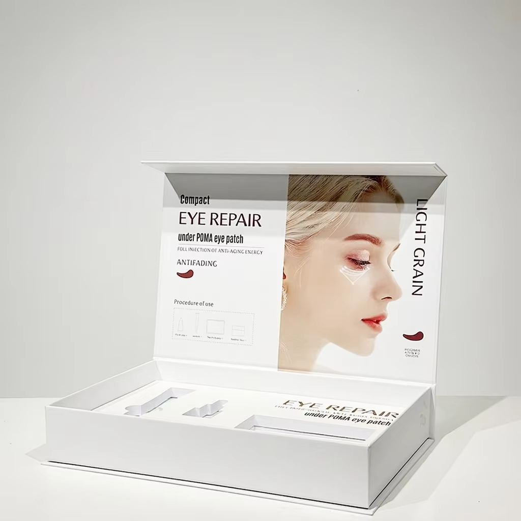 Custom Cosmetic Skincare Gift Box Packaging Folding Rigid Box for Beauty Eye Care Set