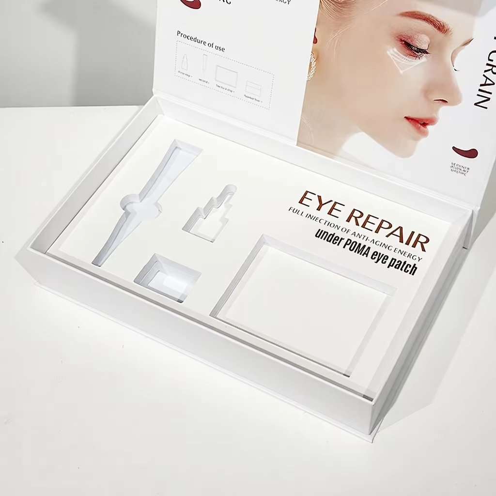 Custom Cosmetic Skincare Gift Box Packaging Folding Rigid Box for Beauty Eye Care Set