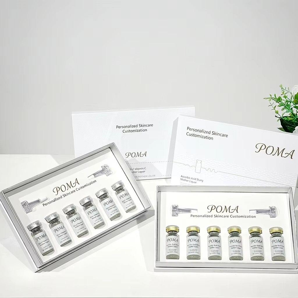 Custom Luxury Skincare Ampoule Box for Peptide Serum Packaging with Insert Tray OEM Factory