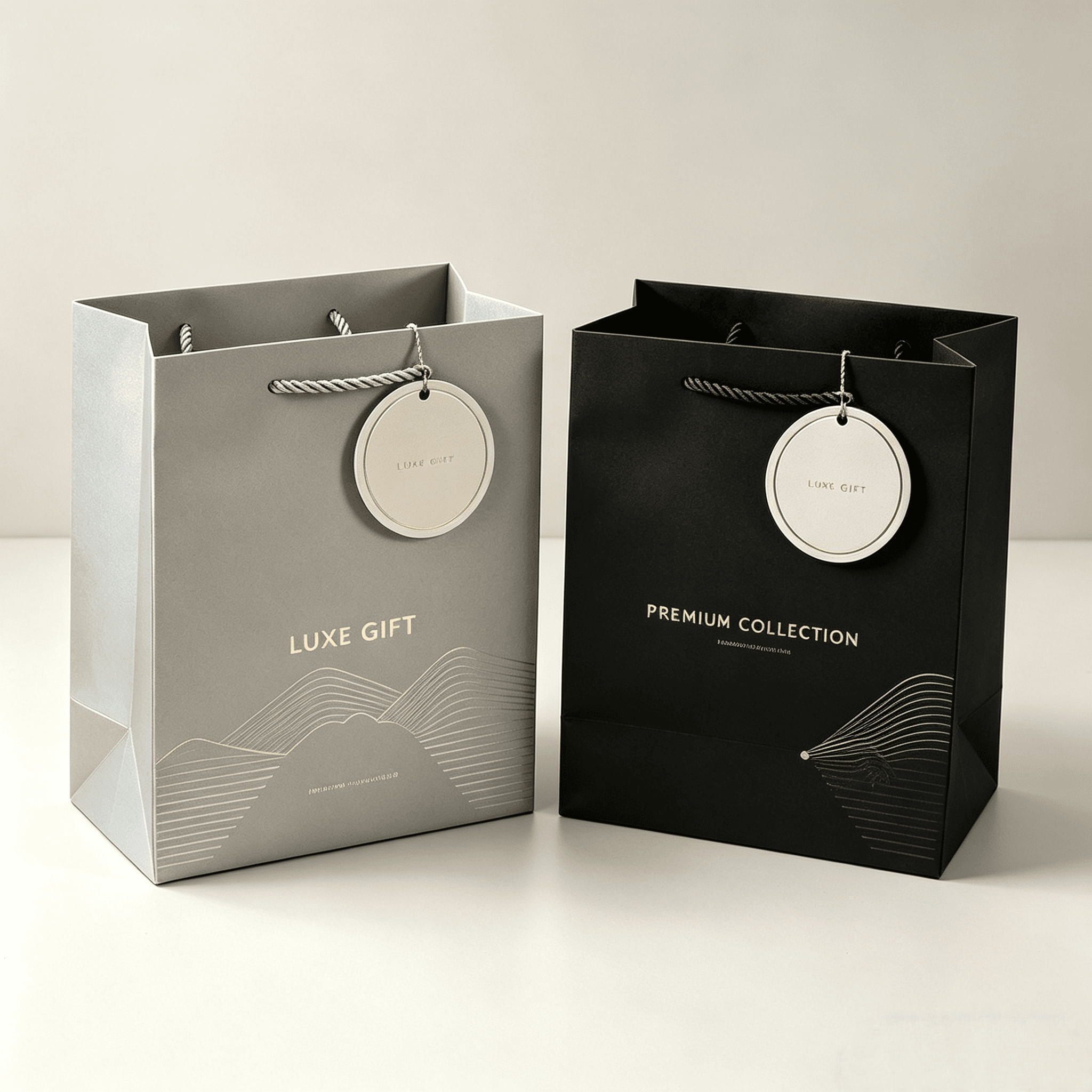 Custom Luxury Paper Bags for Gifts – FSC-Certified, Vegan Adhesives, Wholesale from Factory