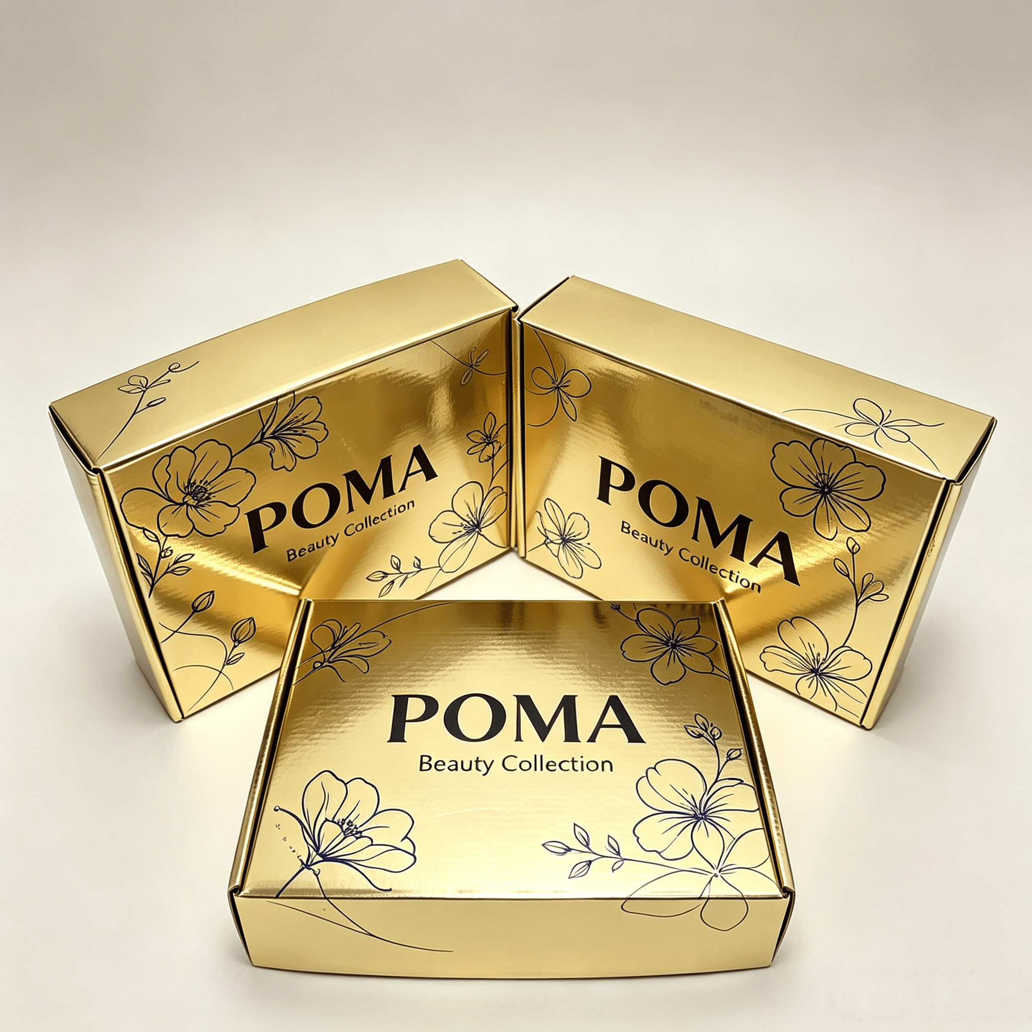 POMA Beauty Collection – Premium Mailer Boxes for Cosmetics & Skincare Brands