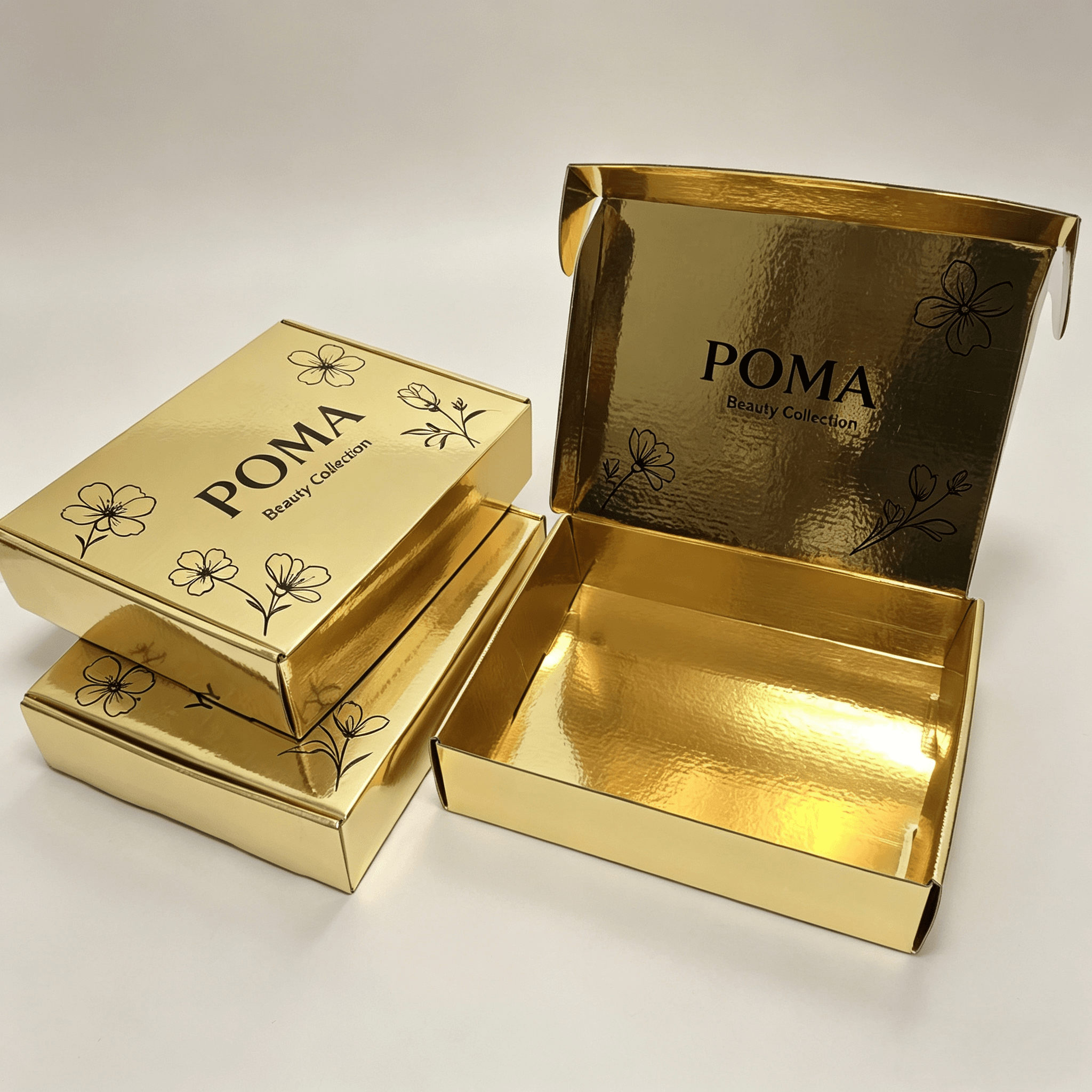 POMA Beauty Collection – Premium Mailer Boxes for Cosmetics & Skincare Brands