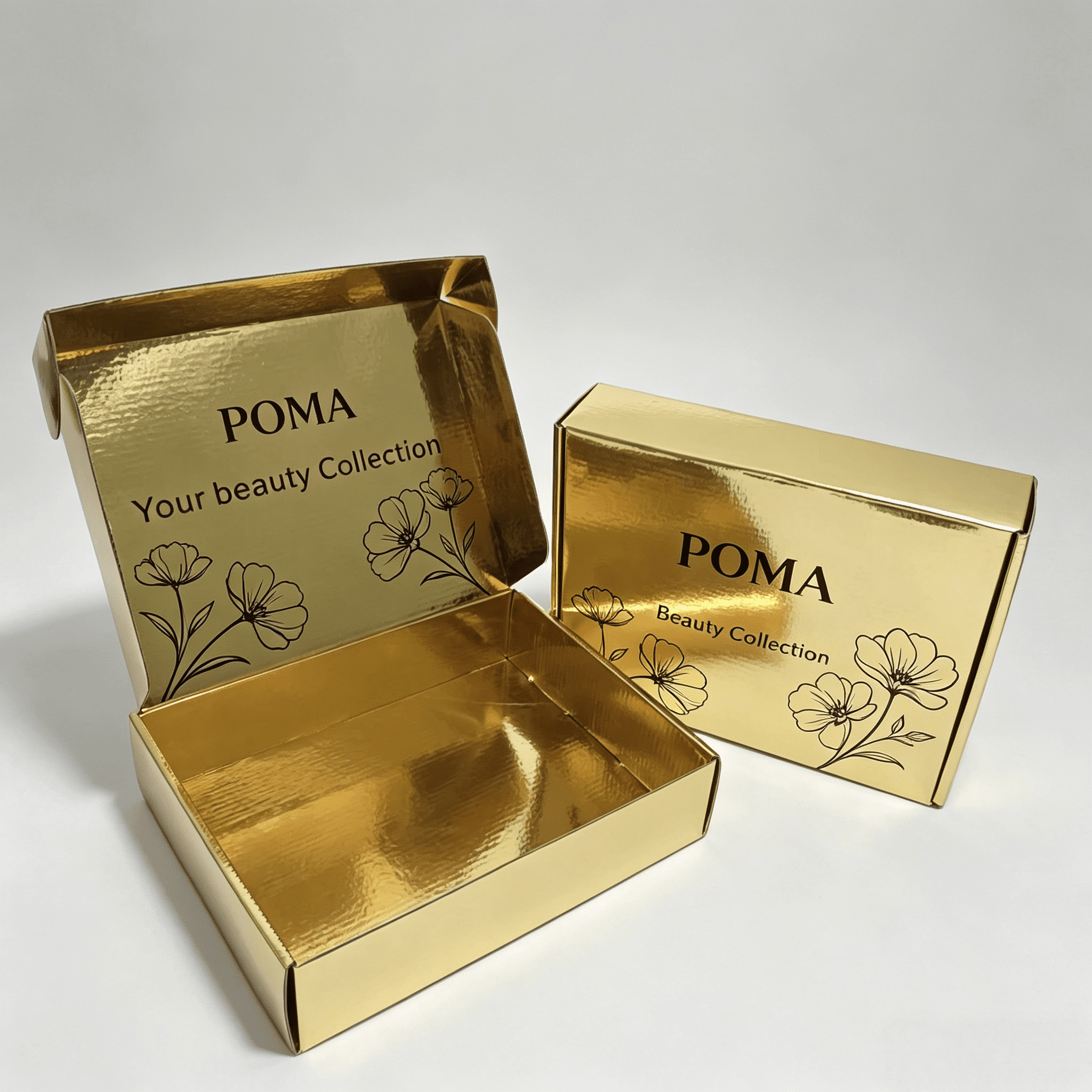 POMA Beauty Collection – Premium Mailer Boxes for Cosmetics & Skincare Brands