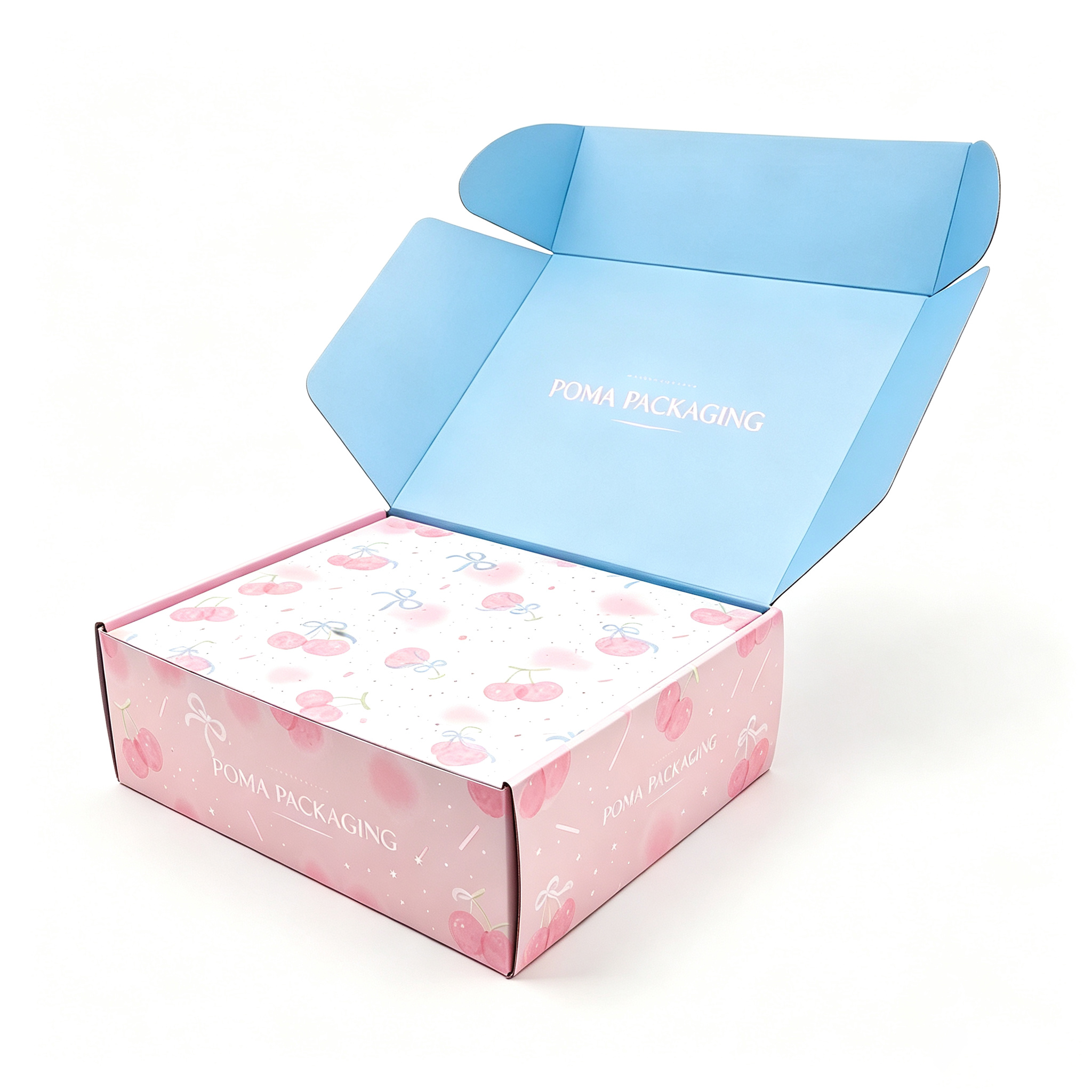 Custom Pink Printed Corrugated Mailer Box for Beauty Gift Subscription and E-commerce Packaging