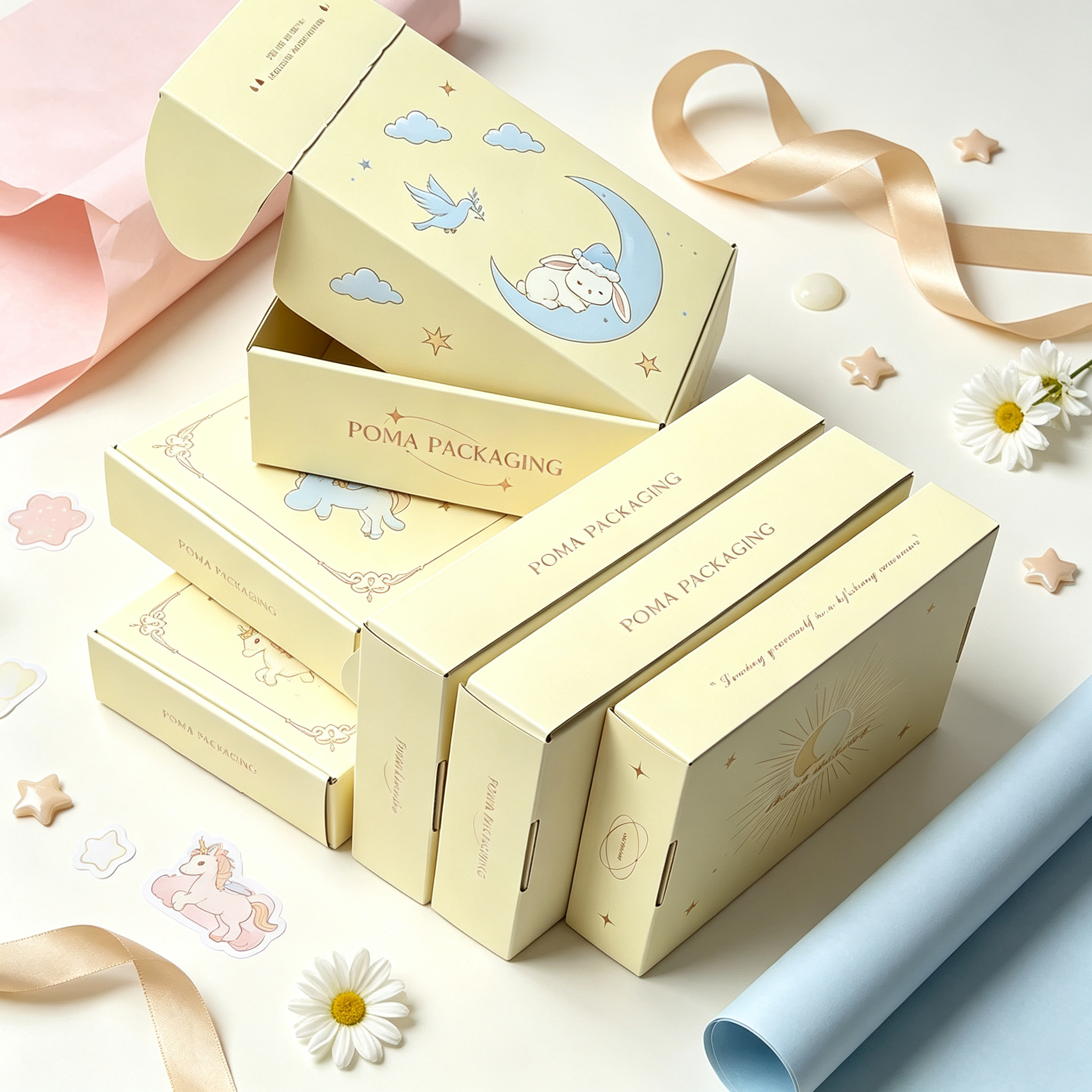 Custom Printed Pink Corrugated Airplane Box for Clothing Gift and E-commerce Packaging