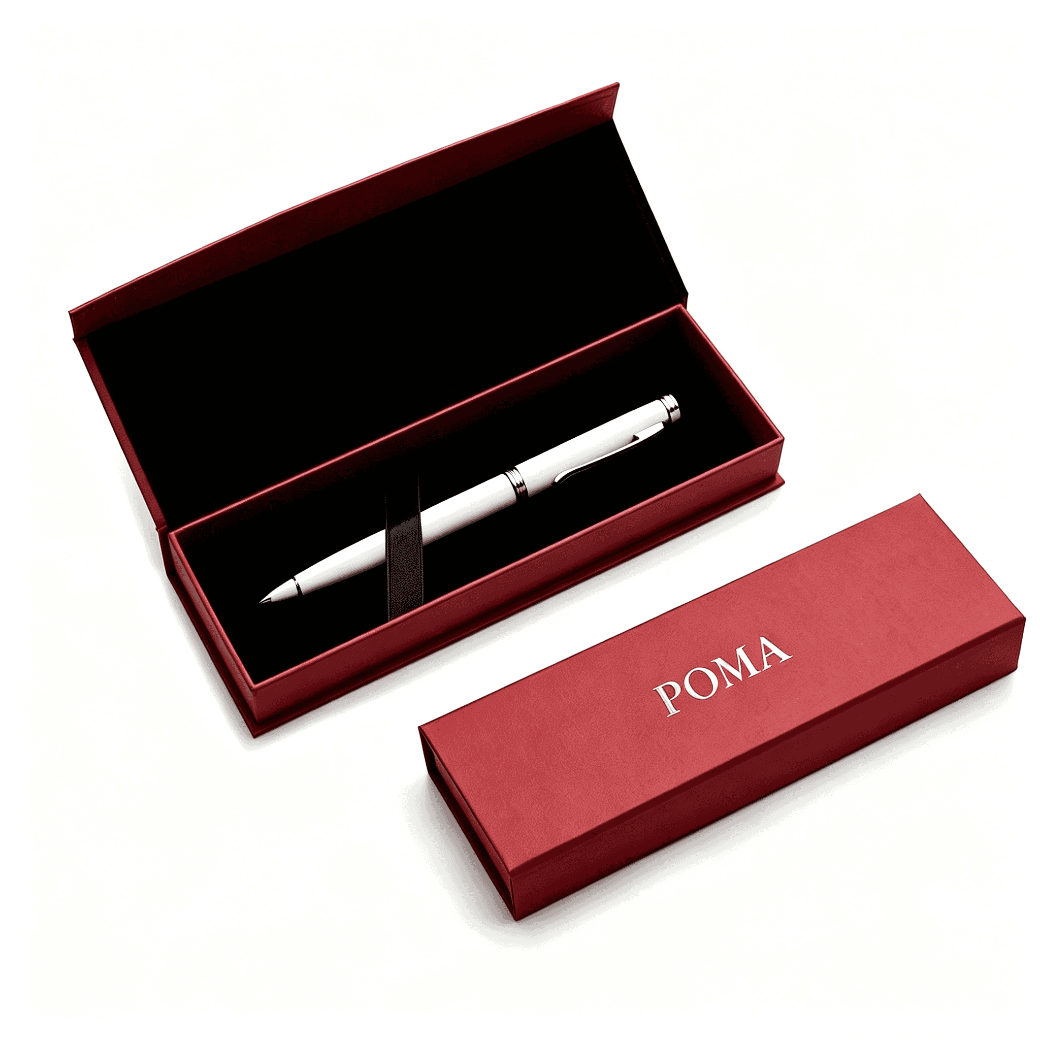 Personalized Pink Rigid Pen Gift Box Floral Embossed Custom Size for Corporate Graduation